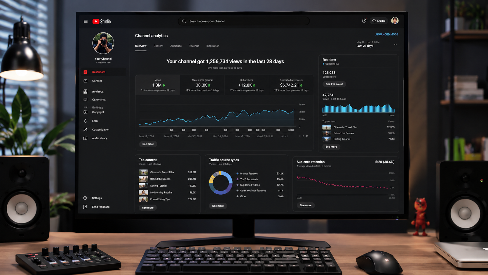 YouTube Dashboard